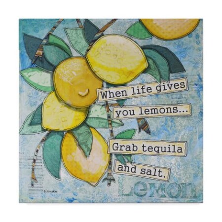 Trademark Fine Art Let Your Art Soar 'Lemony Life' Canvas Art, 24x24 ALI42488-C2424GG